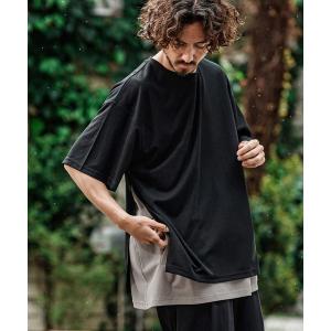 tシャツ mt10491- メッシュレイヤードショートスリーブTシャツ メンズ