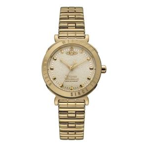 腕時計 「Vivienne Westwood/ヴィヴィアン・ウエストウッド」チェルシー - レディース クリーム ダイヤル ＆ ゴールド ブレスレット