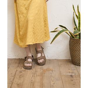 スポーツサンダル サンダル 「MOZ LAGOM」モズ2way厚底ベルクロサンダル 軽量5cmソール レディース