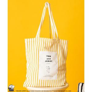 トートバッグ 「公式」TOM and JERRY　パイル地トートバッグ レディース