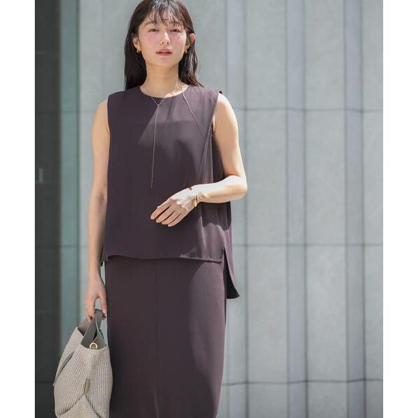 ワンピース バックメタルポイントストレートワンピース