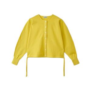 カーディガン コットンナイロンシャーリングカーディガン レディース