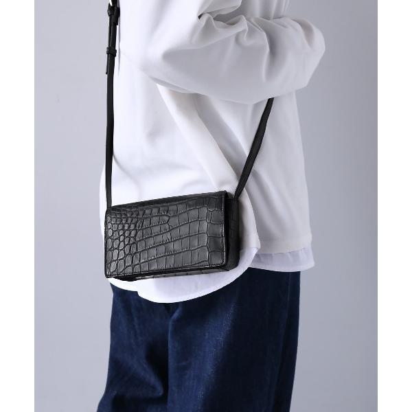 ショルダーバッグ バッグ ナイルクロコダイルミニショルダー マット加工 レディース