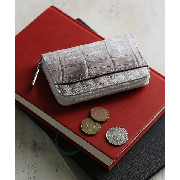 コインケース ヒマラヤクロコダイル 小銭入れ ラウンドファスナー