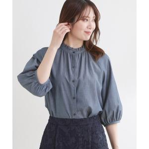 ブラウス シャツ フロントボタンデザインブラウス レディース