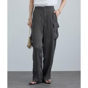 パンツ サテンフェードミリタリーパンツ レディース