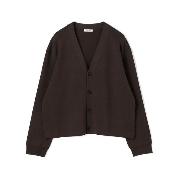 カーディガン ELS cotton Vネックカーディガン レディース