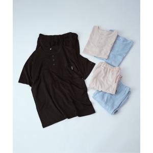 パジャマ 「 Neruwell / ネルウェル 」 メンズ　天竺　クルーネック　セットアップ　ルームウェア　GNI メンズ レディース