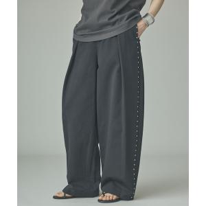 パンツ Curensology(カレンソロジー)/コットンワッシャースタッズパンツ レディース