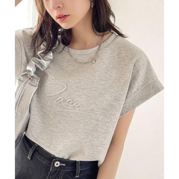 「Java」 半袖Tシャツ MEDIUM 杢グレー レディース