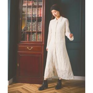 「mysty woman」 シャツワンピース FREE オフホワイト レディース