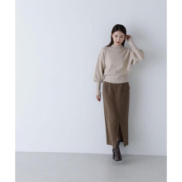 「NATURAL BEAUTY BASIC」 ロングスカート MEDIUM ブラウン レディース