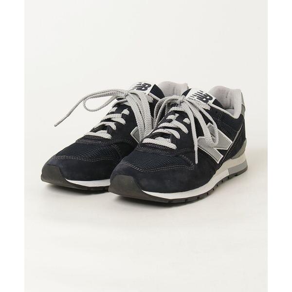 「New Balance」 ローカットスニーカー 24.5cm ネイビー レディース