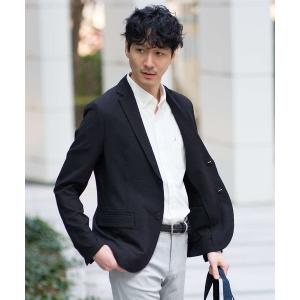 コート ジャケット 「イージーケア/洗濯機で洗える/吸水速乾/毛玉になりにくい」春夏のオフィススタイルにおすすめシアサッカースマートジャケット メンズ