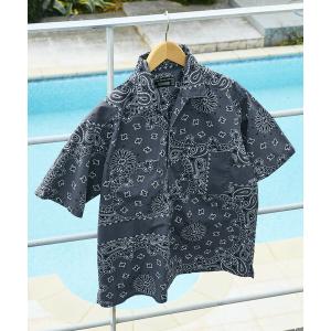 シャツ HAV-A-HANK/ハバハンク HAV-A-HANK×FREAK'S STORE/ハバハンク 別注 バンダナ柄 S/Sオープンカラーシャツ