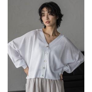 カーディガン シアージャガードドルマンニットカーディガン レディース