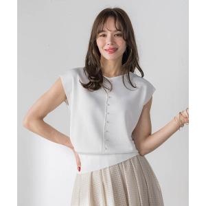 ニット セーター LUCINDA前後2wayパールニット レディース
