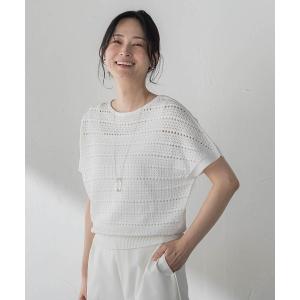 ニット セーター レース柄ニット レディース