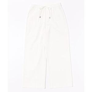 パンツ 「極・名品パンツ」シェルタリングワイドパンツ レディース