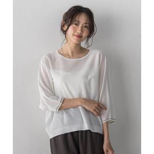ニット セーター Fine UVドルマンスリーブプルオーバー レディース