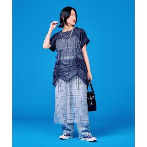 ワンピース 遥プロデュ−ス/カットソー＆チュールワンピセット/498325