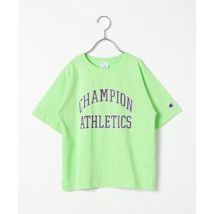 tシャツ 「160cmまでサイズ展開♪」「Champion」カレッジロゴプリントT(KIDS) キッズ 子供服 男の子 女の子