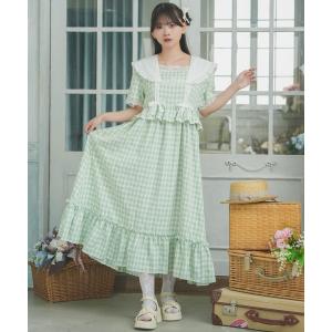 ワンピース 「クティールとレトロ」アソートリボンセーラー襟ワンピース