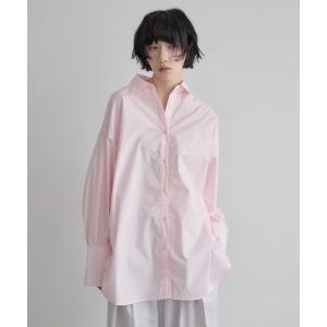 ブラウス シャツ サイドボタンBIGシャツ レディース
