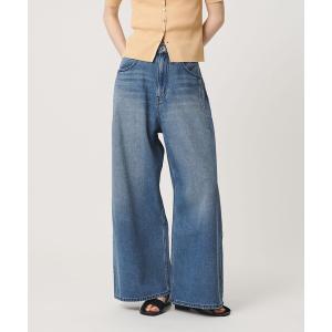 ワイドパンツ ジーンズ デニム デニムパンツ ライトオンス ワイド デニムパンツ レディース
