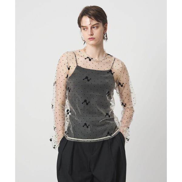 tシャツ 「PoI」tulle クルーネック カットソー レディース