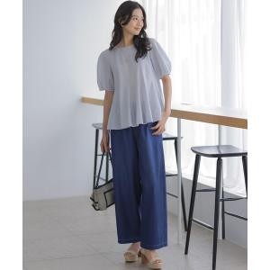 ワイドパンツ ジーンズ デニム デニムパンツ ライトオンスデニム ワイドシルエットパンツ レディース