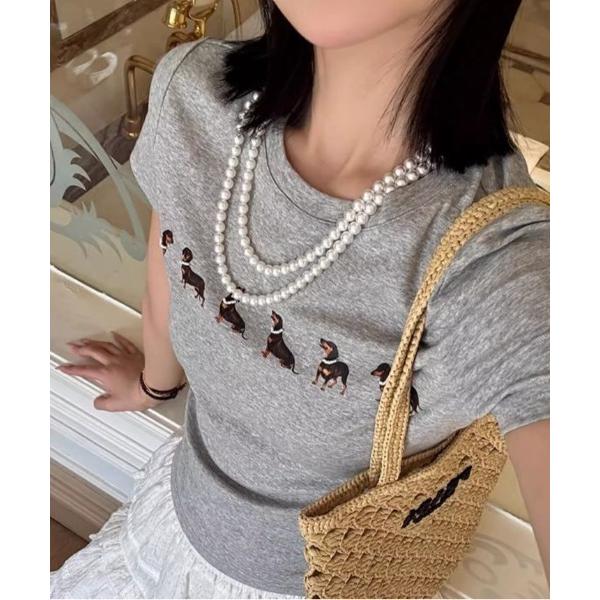 tシャツ Dog!straightTee レディース