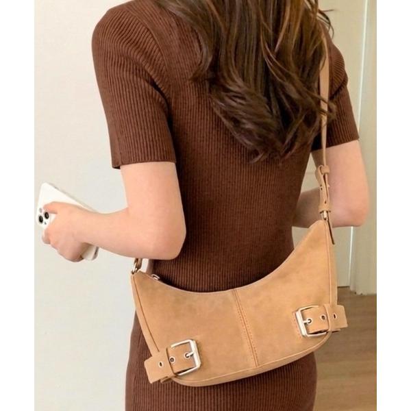 ショルダーバッグ バッグ ハトメベルトデザイン ショルダーバッグ/Y2K/グランジ/韓国 レディース