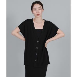 ベスト ジレ 「Et」Oversized V-neck Knit Vest「セットアップ可」 レディース