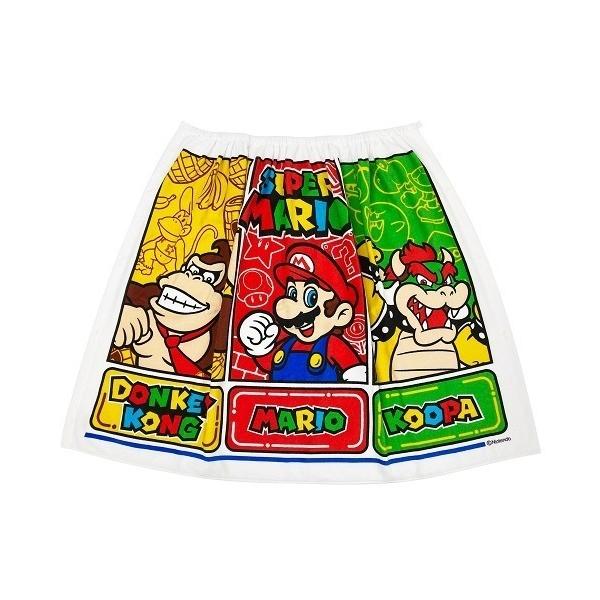 マリオｘドンキ―コング　ラップタオル８０ｃｍ