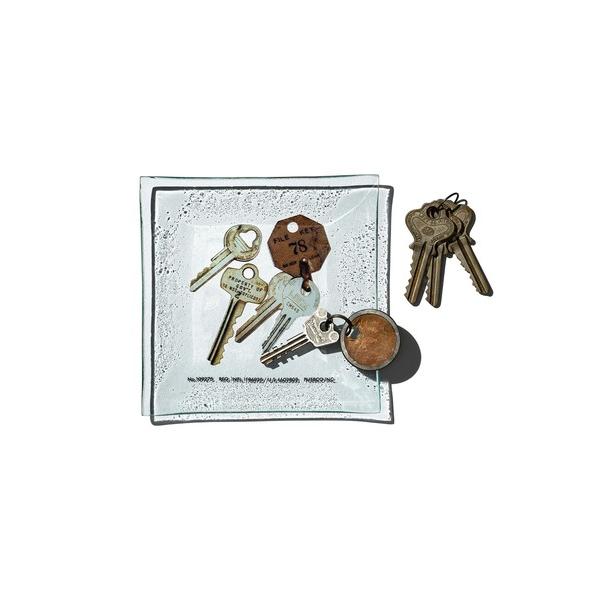文房具 PRINTED GLASS TRAY / Key