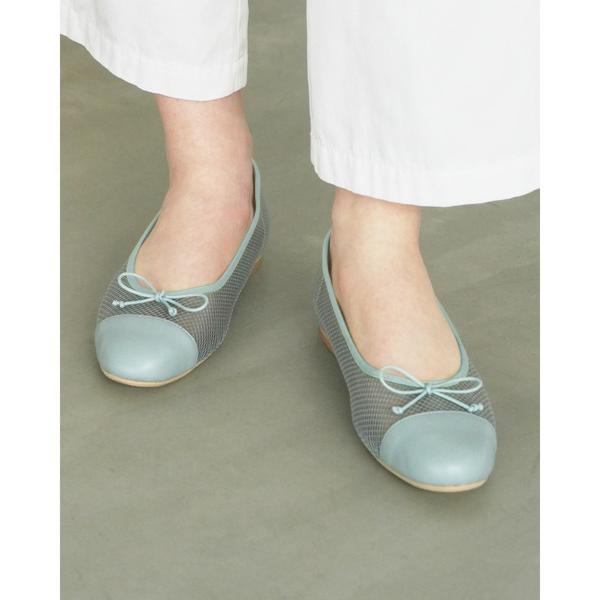 バレエシューズ パンプス フィッシュネット チュール バレエシューズ