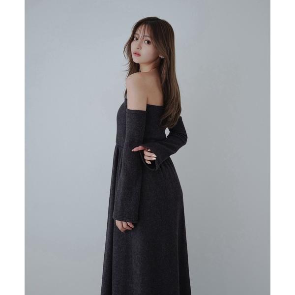 ワンピース Multi way knit one-piece/マルチWAYニットワンピース