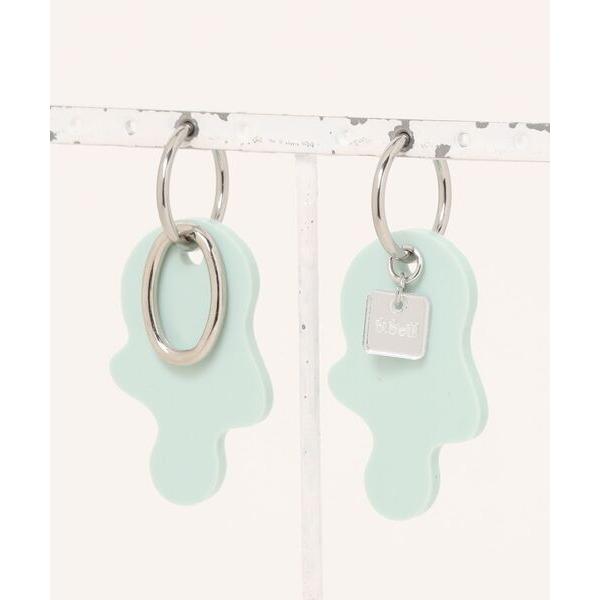 イヤリング 「Beauty bell」うねうねアクリルフープイヤリング レディース