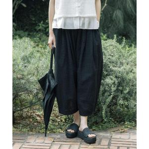 パンツ 「natural by clip」カットワークコクーンパンツ レディース