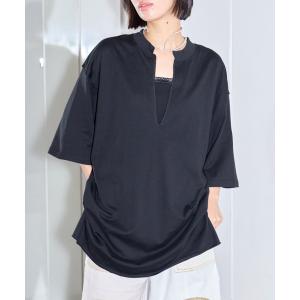 tシャツ 「追加」KEY NECK Tシャツ レディース