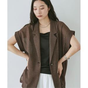 コート アウター カラミツイードメッシュフレンチスリーブジャケット レディース｜ZOZOTOWN Yahoo!店