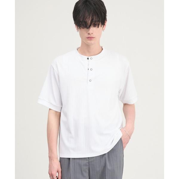 ヘンリーネック tシャツ 「CIYOT」テレコリブ ヘンリーネック 半袖 Tシャツ メンズ レディー...