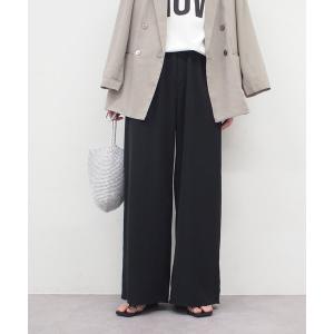 パンツ イージーワイドタックパンツ レディース