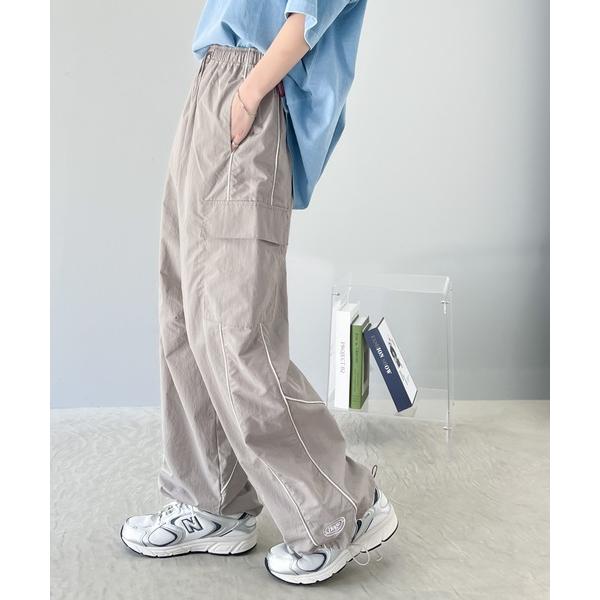 「Java」 カーゴパンツ SMALL ライトグレー レディース