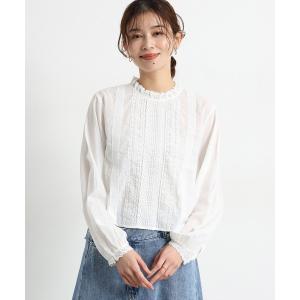 「studio CLIP」 長袖ブラウス MEDIUM ホワイト レディース