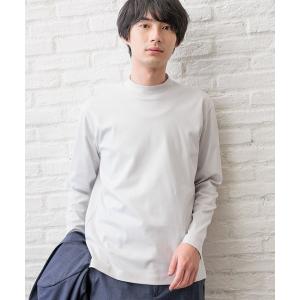 「GLOBAL WORK」 長袖Tシャツ X-LARGE ライトグレー メンズ