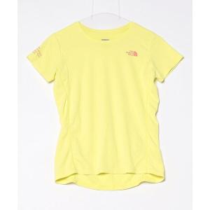 「THE NORTH FACE」 半袖Tシャツ S イエロー レディース