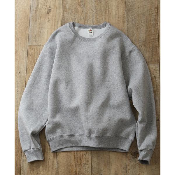 「FRUIT OF THE LOOM」 スウェットカットソー S 杢グレー メンズ