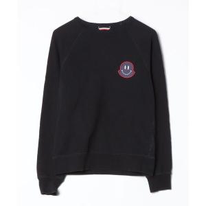 「MONCLER」 ワンポイントスウェットカットソー - ブラック レディース